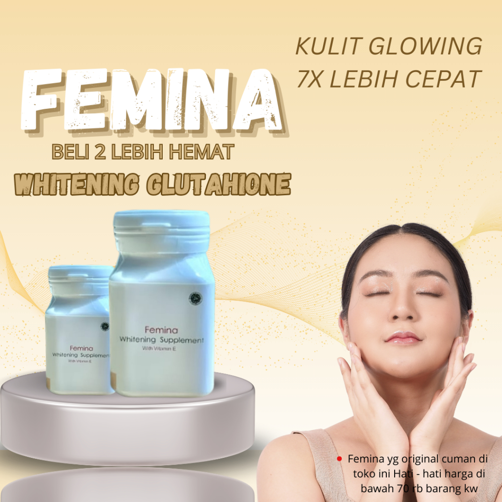 BIG PROMO FEMINA WHITENING | MEMUTIHKAN WAJAH DAN KULIT | SUPLEMEN WHITENING