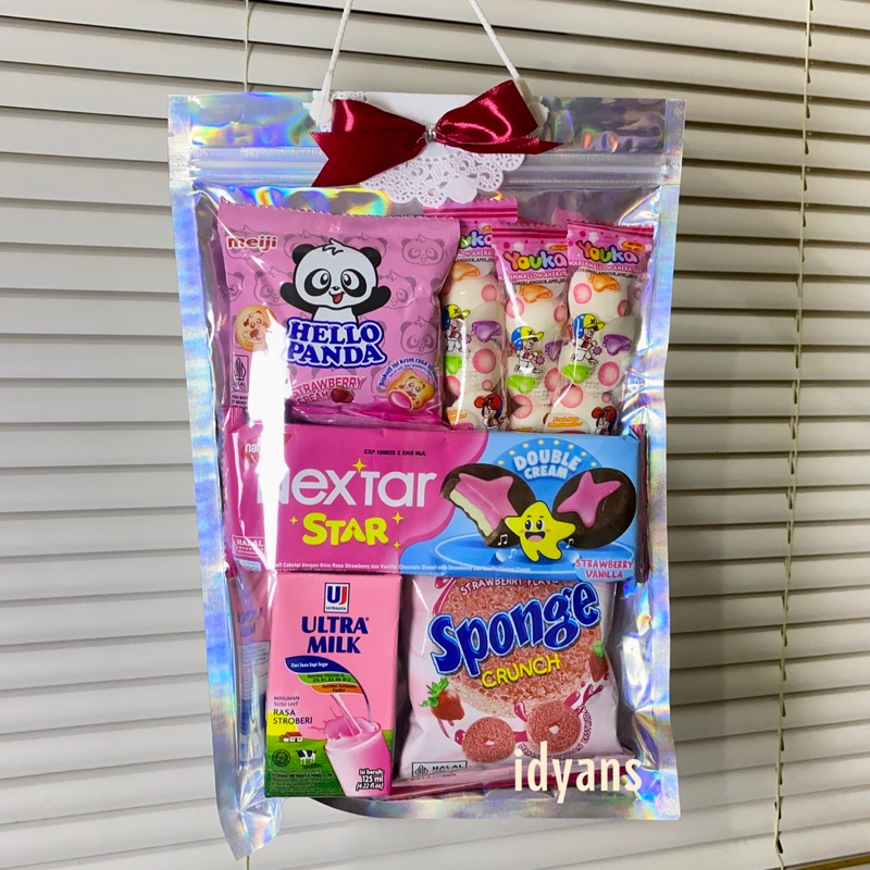 

(HOLOGRAM) PARCEL TAS SNACK / HAMPERS SNACK / GIFT SNACK / BINGKISAN / FREEBIES / SOUVENIR / HADIAH LOMBA / BINGKISAN ULANG TAHUN ANAK