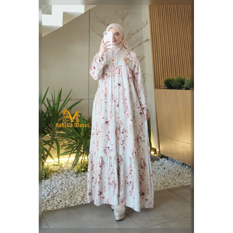 YOANA DRESS BY ASHILLA MESSI ORI/GAMIS ABAYA TERBARU/GAMIS ABAYA KEKINIAN/GAMIS ABAYA ELEGAN/GAMIS A