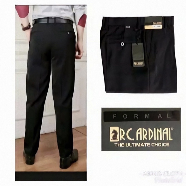 KODE I14V CELANA PRIA KAIN FORMAL KERJA STANDAR REGULER FLOY REMPEL SIZE 2744