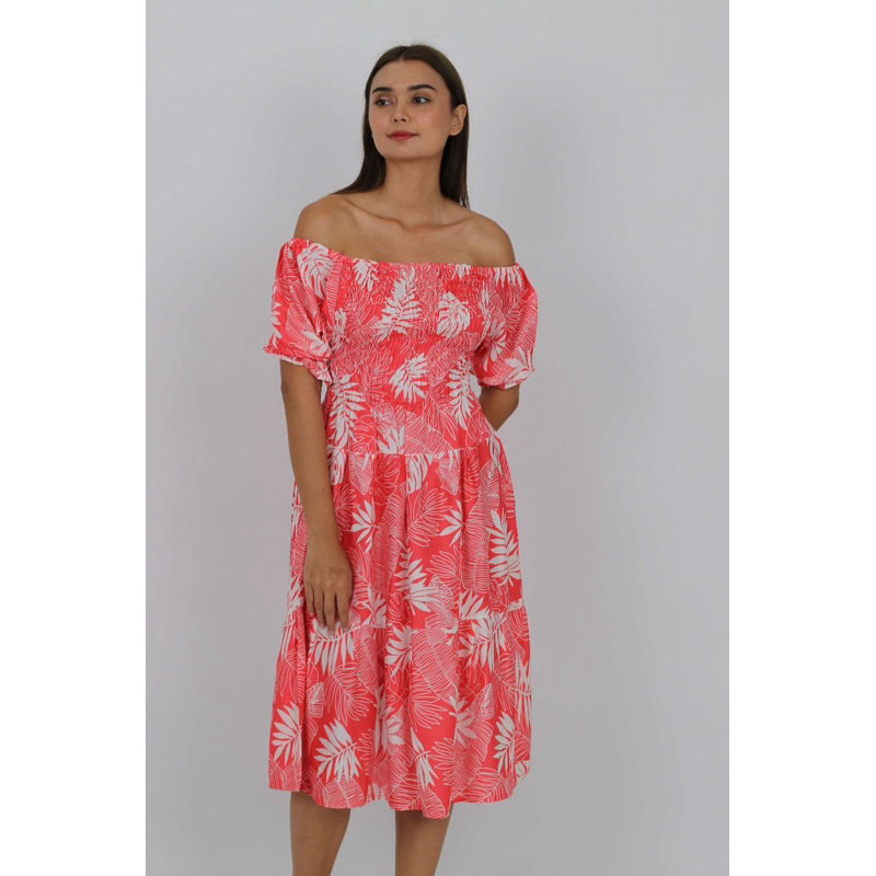 Dress wanita arumi lengan balon