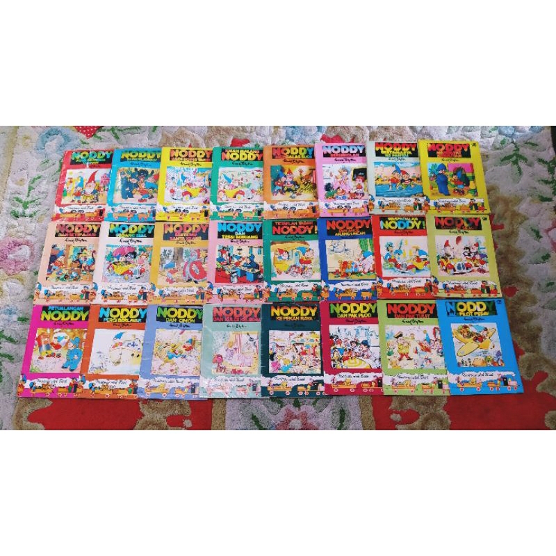 Buku Anak langka Enid Blyton seri Noddy komplit 1paket 24buku ORI second koleksi pribadi