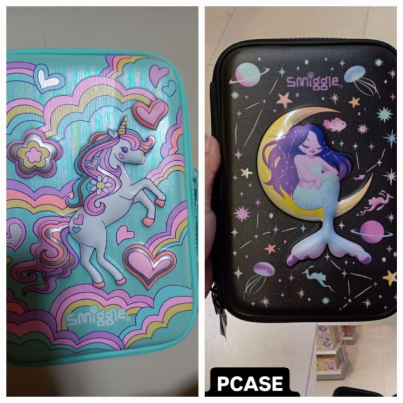 

ORIGINAL NEW smiggle pencil case hard top girls new original satuan mermaid unicorn satuan baru asli kotak pensil tempat pensil limtiless