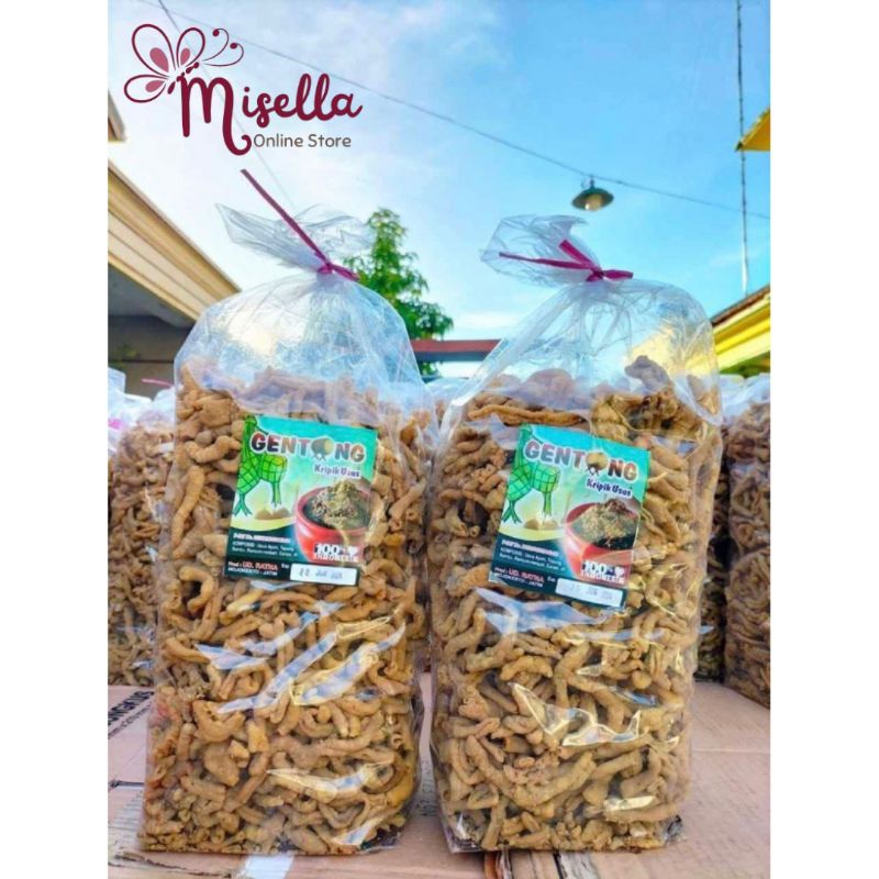 

Keripik Usus Cap Gentong Berat 1 Kg