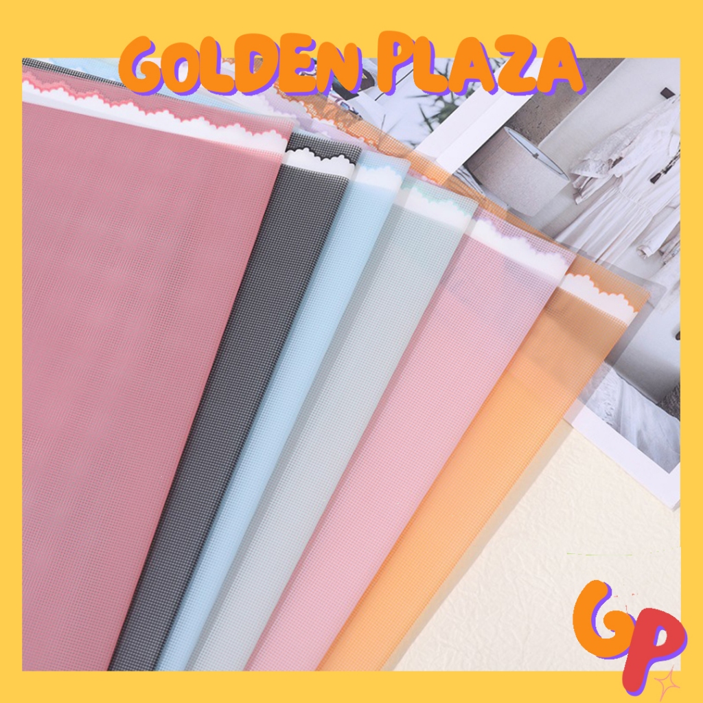 

20 LEMBAR Kertas Buket Bunga Flower Wrapping Pastel Color Grid KB6033