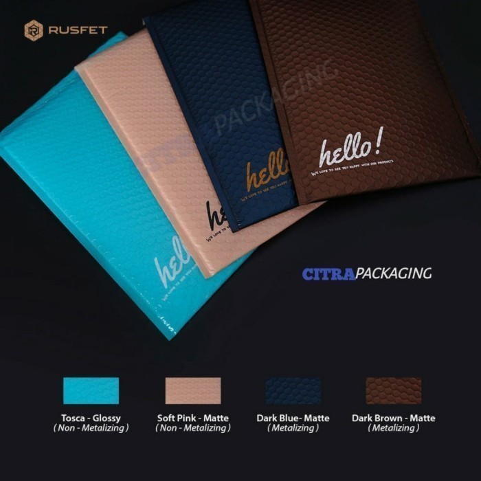 

AMPLOP BUBBLE - BUBBLE MAILER - BUBBLE PACKING HELLO - 30CM X 40CM000