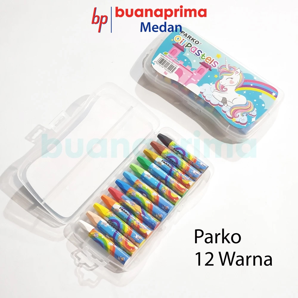 

OIL PASTEL PARKO 12 Warna Crayon Krayon Minyak Oil Pastel by Greebel