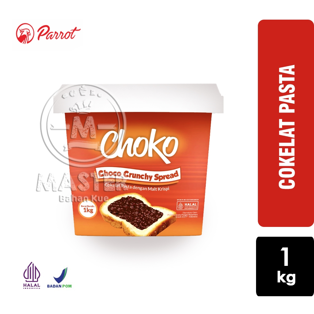 

Selai Coklat Crunchy CHOKO / Olesan Roti Chocolate Crunchy Spread [1 kg]