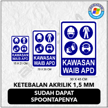 

AKRILYC SIGN KAWASAN WAJIB APD C-37