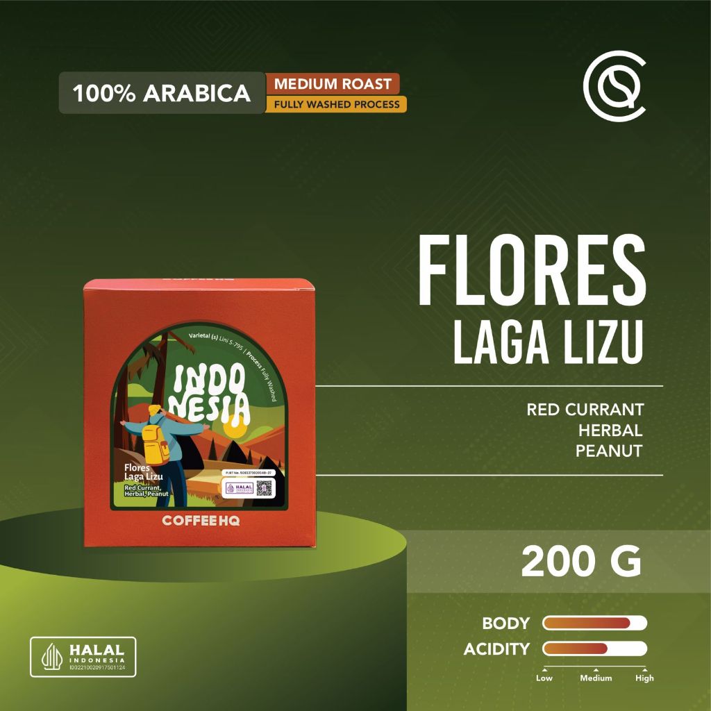

Biji Kopi Arabika FLORES Laga Lizu Arabica Coffee Beans