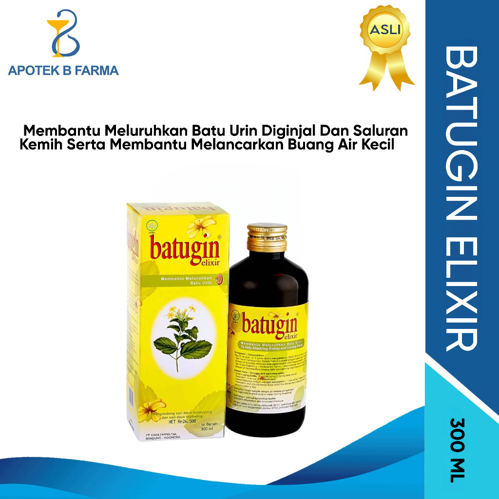 Batugin Elixir Sirup Obat Batu Ginjal 300 ml