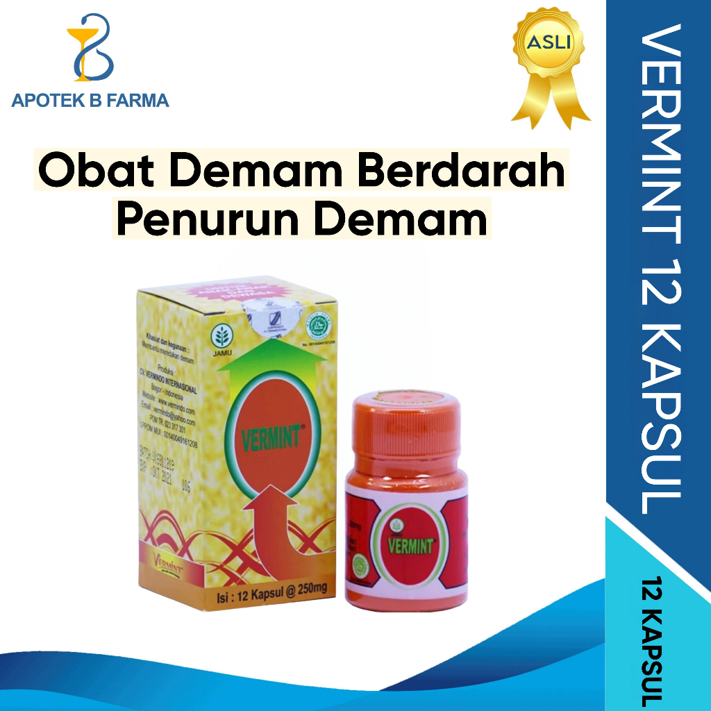 VERMINT 12 KAPSUL - KAPSUL CACING VERMINT // Vermint 30 Kapsul | Lumbriminfit