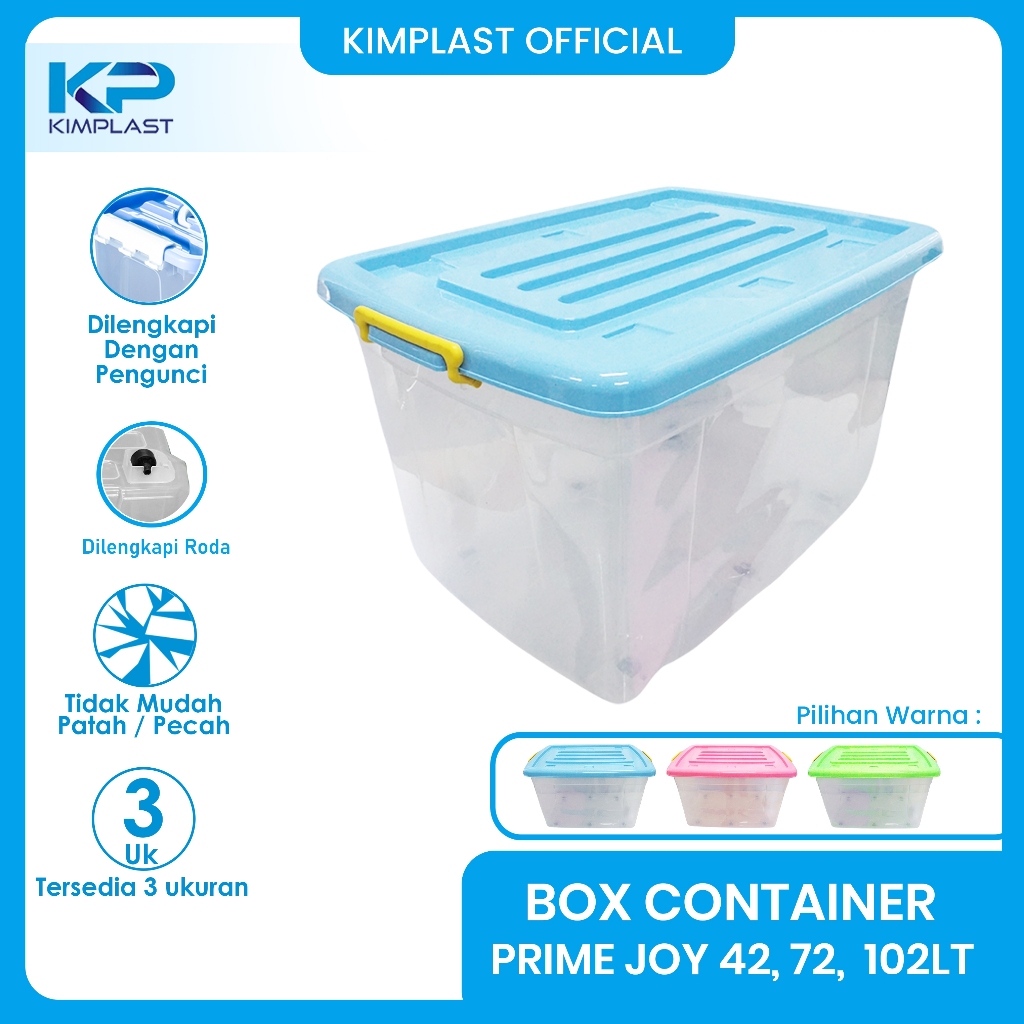 KIMPLAST  BOX CONTAINER JOY BENING 42 LT / Box Container/ Box Penyimpanan