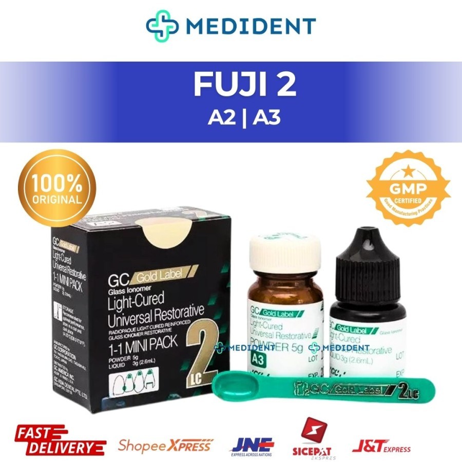 FUJI 2 Light Cured / GIC FUJI 2 GC GOLD LABEL LC Mini Pack