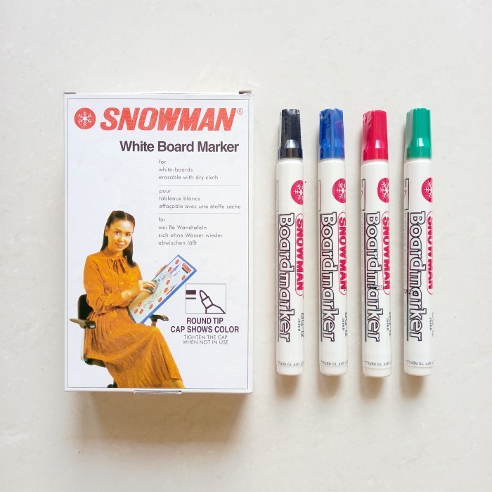 

Spidol White Board Snowman BG-12 / Spidol Board Marker / Spidol Papan Tulis
