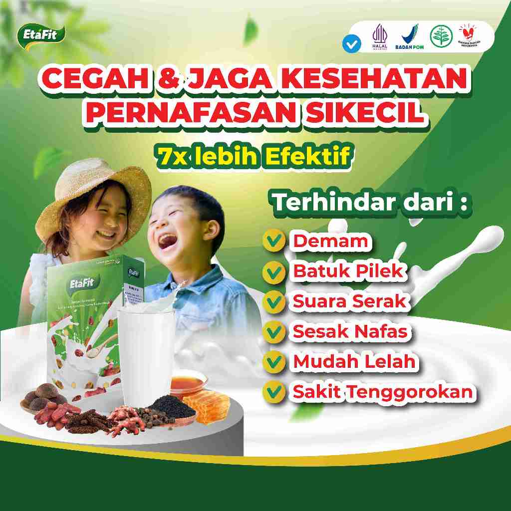

Obat Detox Batuk Pilek Berdahak & Berlendir ANAK -ETAFIT Susu Kambing Etawa Murni Asli 100% Original
