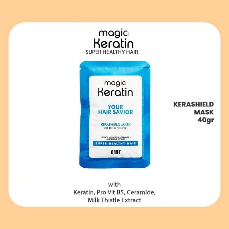 Inaura Magia Keratin Your Hair Savior Kerashield Mask Masker Rambut Per Sachet