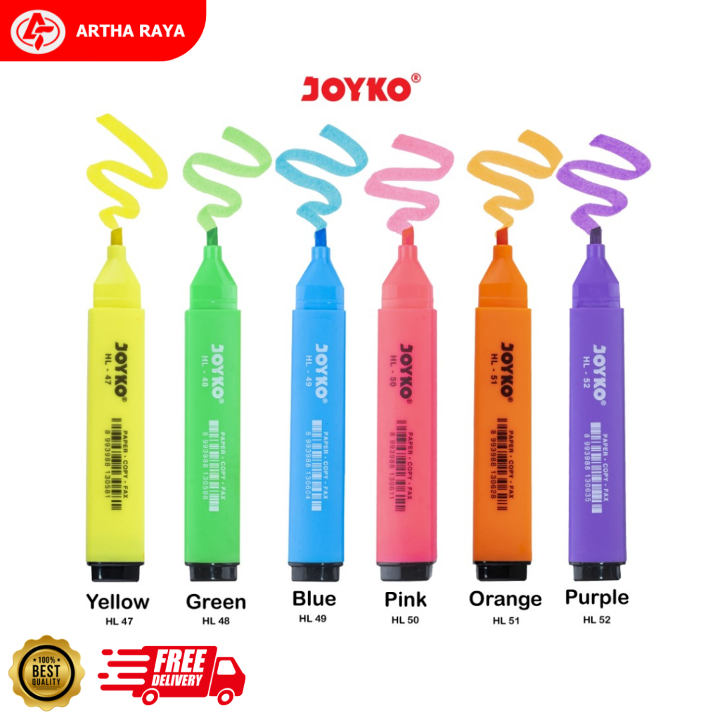 

Joyko Stabilo Highlighter HL-47 HL-48 HL-49 HL-50 HL-51 HL-52
