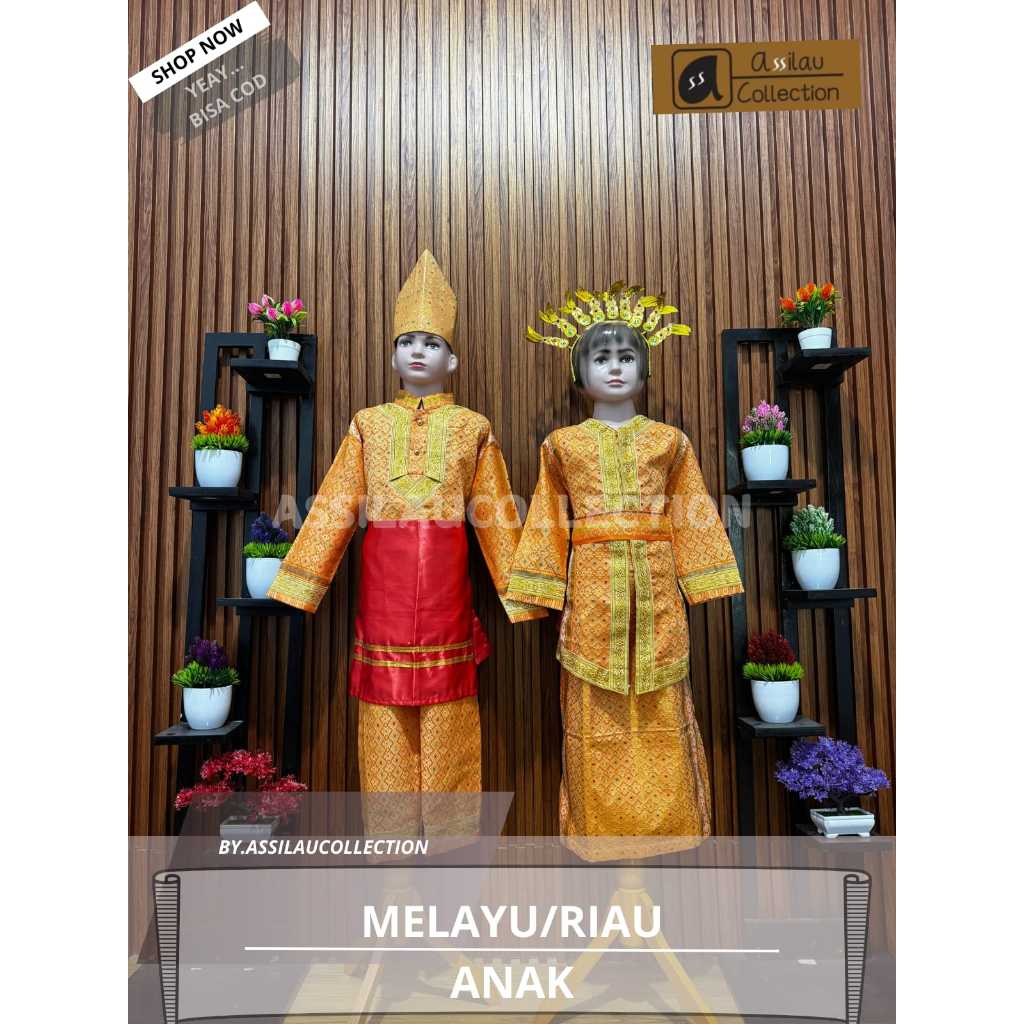 Baju Adat Anak Melayu Satuan (Laki/Cewek)