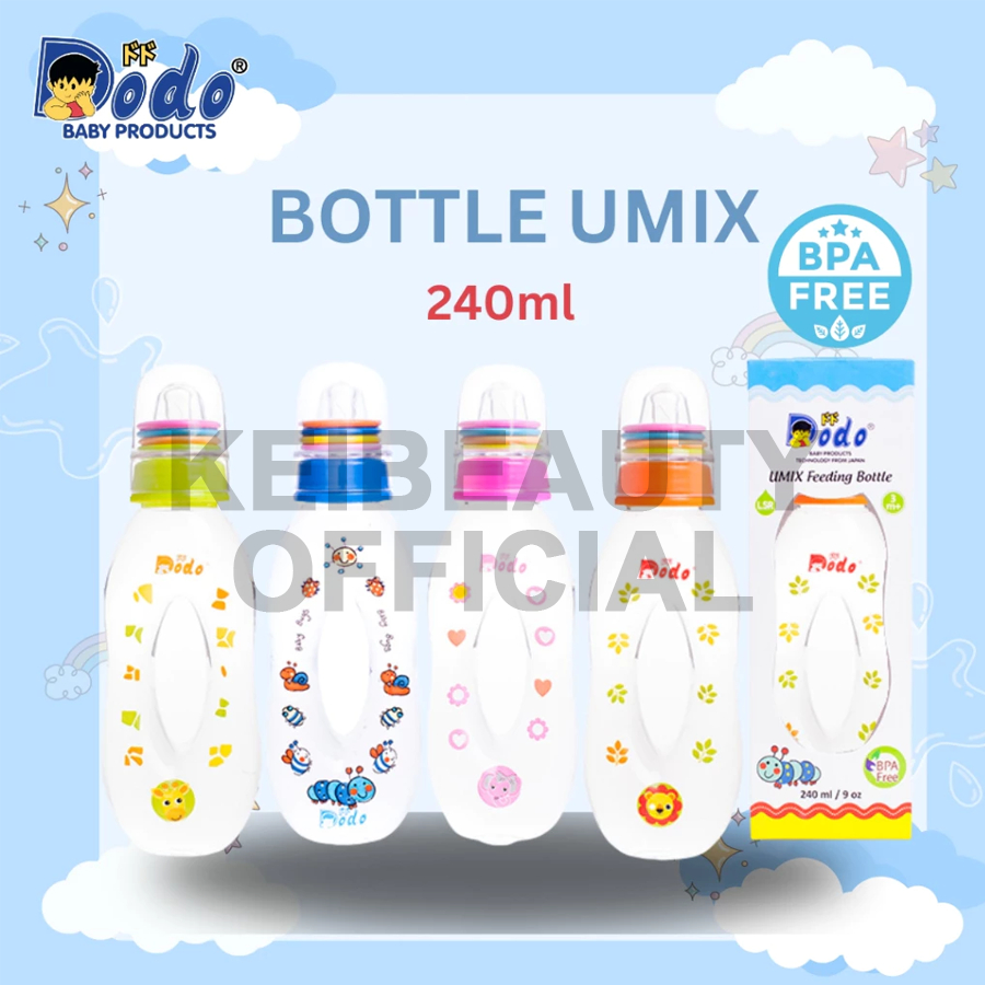 KEIBEAUTY - DODO Botol UMIX | Botol Donat Easyhold | 120ml | 240ml | Dodo Botol Susu Donat 120ml | 2