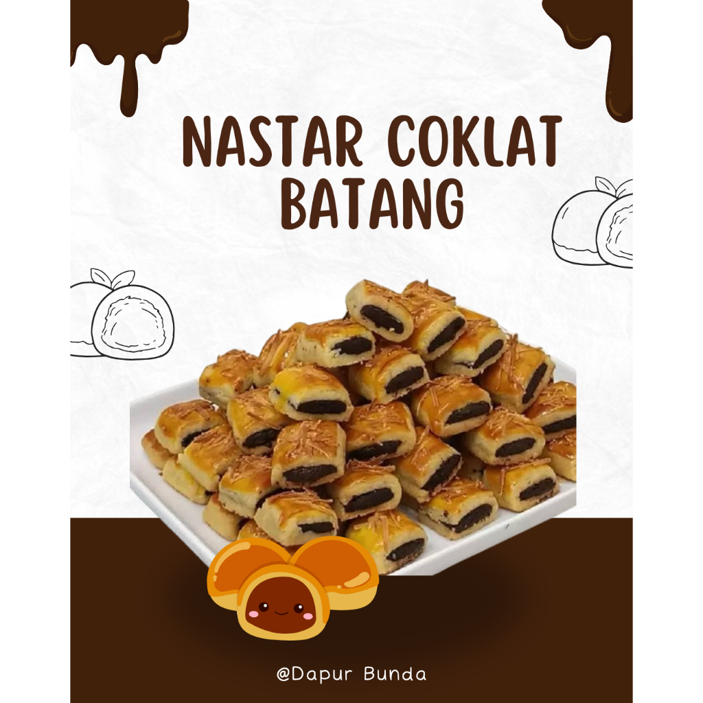 

NASTAR COKLAT BATANG NIKMAT DENGAN PERPADUAN NASTAR DAN COKLAT BATANG