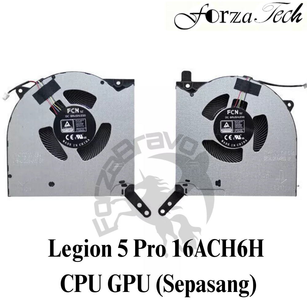 Cooling Fan Kipas Laptop CPU GPU Legion 5 Pro 16ACH6H R9000P2021H RTX3060 RTX3070 Sepasang BERGARANS