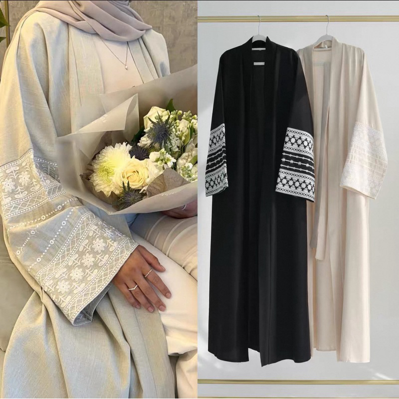 Saintdemure - Baju Gamis Lebaran Wanita Motif (Old Money Vibes)