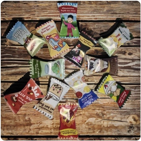 

100PCS Amplop Lebaran Idul Fitri Model Permen SIAP PAKAI THR Banyak Motif Dan Karakter