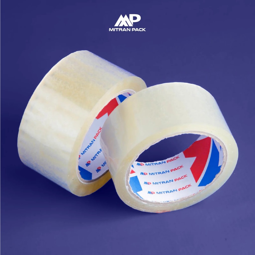 

6 Pcs Lakban Bening Masking 45mmx60 meter / Tape 72 Yard