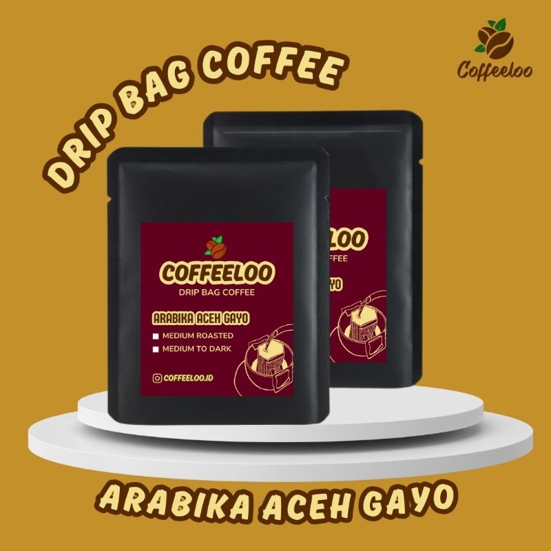 

COFFEELOO Arabika Aceh Gayo Kopi Drip Bag 10gram