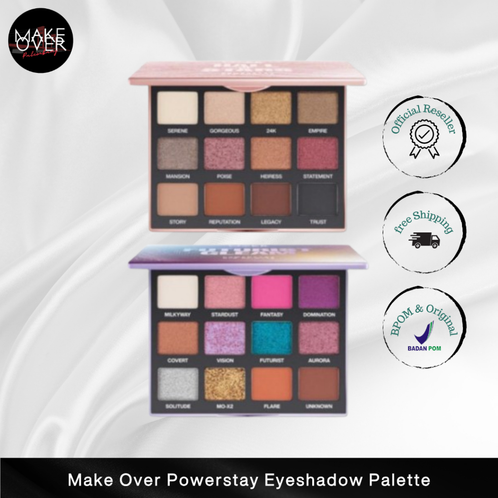 Make Over Powerstay Eye Palette - Eyeshadow Palette - Eyeshadow BEST SELLER Intense Tahan Lama 12 Ja