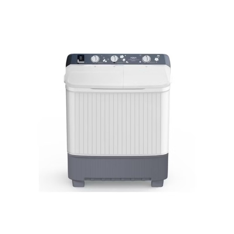 AQUA Mesin Cuci 2 Tabung 8KG QW 8011HT / QW8011HT / QW 8011HT Twin Tube GARANSI RESMI 7 TAHUN