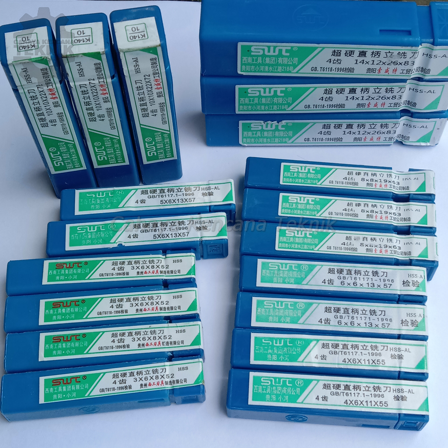 Endmill 20 HSS 4F SWT Endmill HSS 20mm Cutter Milling 20mm Pisau milli