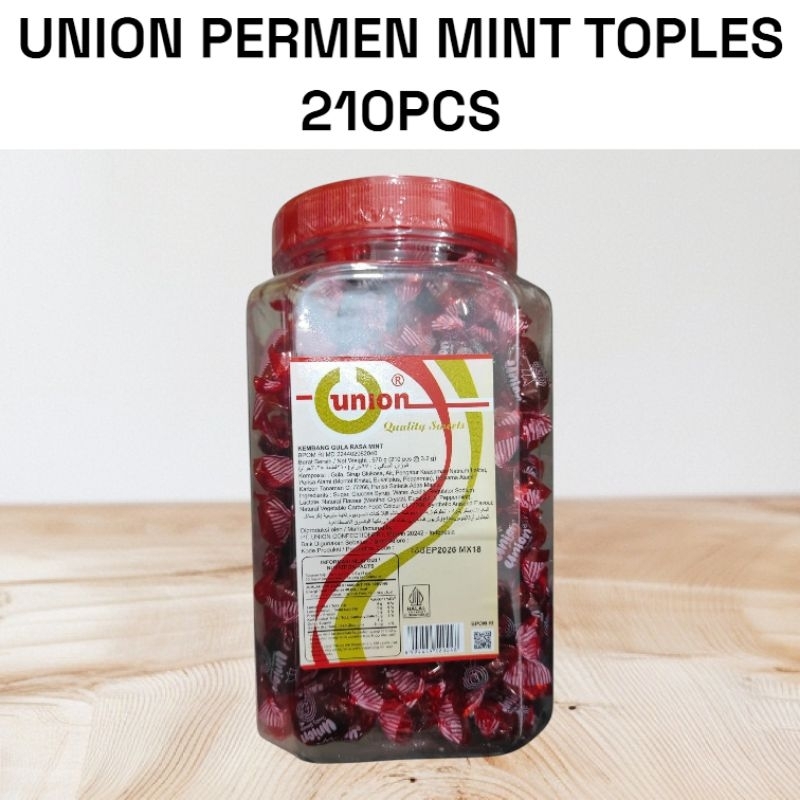 

Permen UNION mint isi 210pcs toples