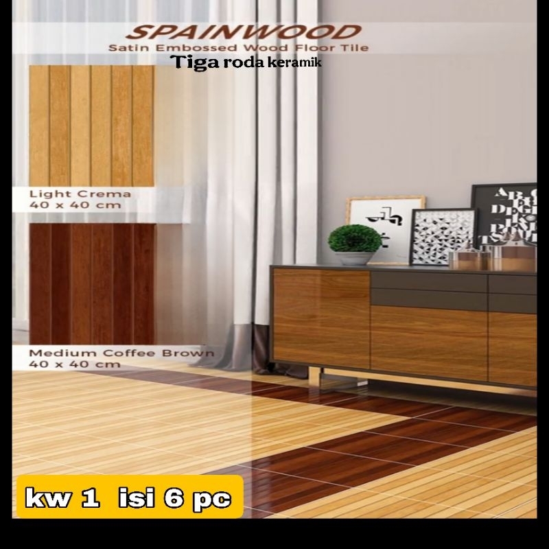 keramik lantai 40x40/spainwood mcb/keramik motif kayu/keramik athena spainwood mcb/keramik parquet/k
