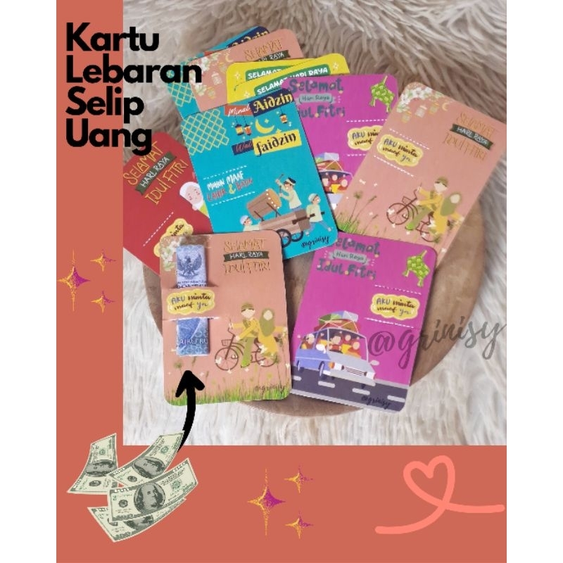 

KARTU LEBARAN UNIK - SELIP UANG ISI 10 PCS