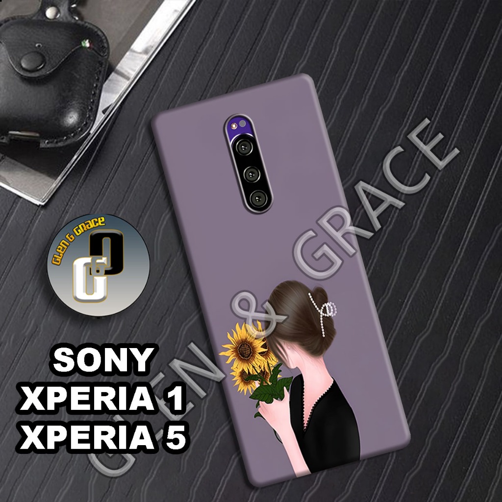 G59 - Case SONY XPERIA 1 - Bahan karet lentur - Motif CEWEK - Softcase SONY XPERIA 5 - Silikon lentu