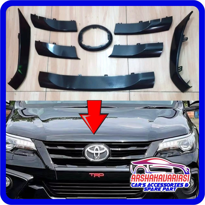 SV1 List Grill Grille Lis Gril Toyota Fortuner VRZ SRV 2016-2021 AST