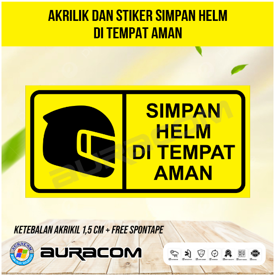 

AKRILIK DAN STIKER SIMPAN HELM DI TEMPAT AMAN(E38)