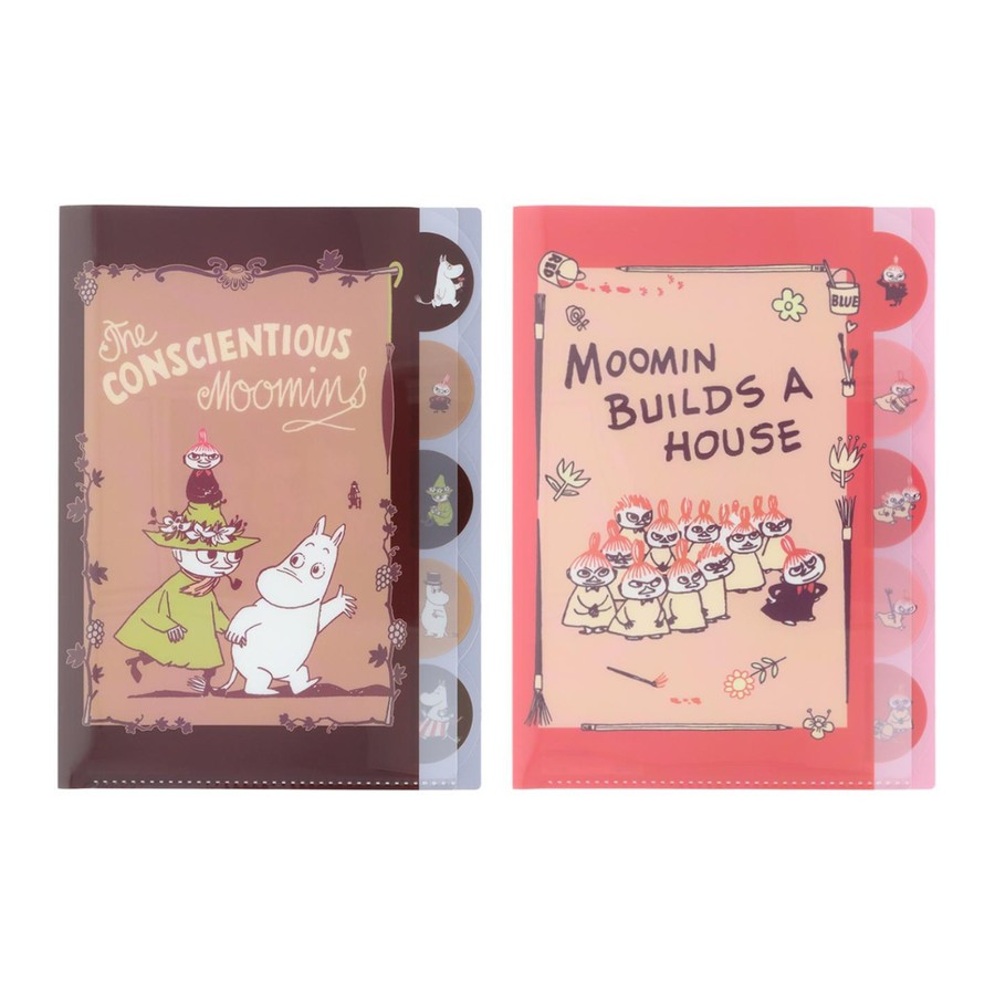 

Index File A4 5P Moomin x Chocolate New Life File Holder Map Dokumen Paper Organizer Limited Edition