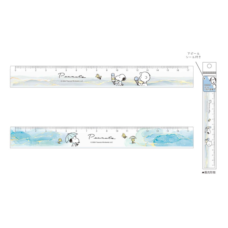 

Ruler 17cm Peanuts Snoopy Marble Slim Ruler Penggaris Limited Edition