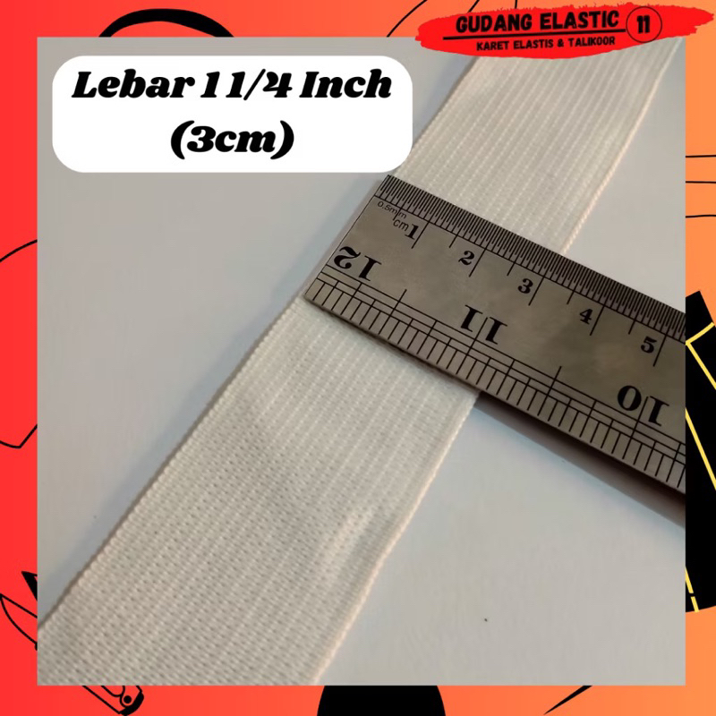 

Karet kolor elastis panjang 28 Yard (25,6 meter) ukuran besar