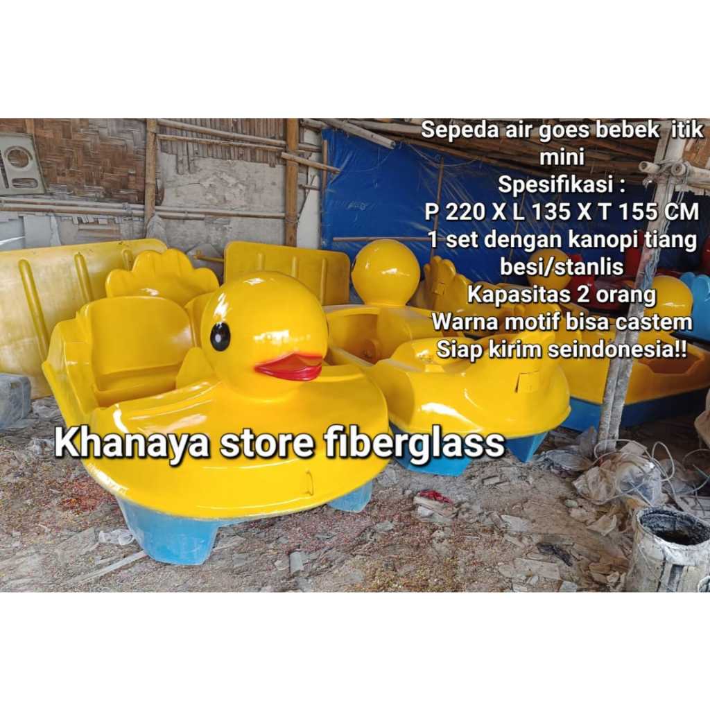 Bebek itik mini warna kuning termurah/Mainan sepeda air bebek itik terbaru/bebekkan gowes