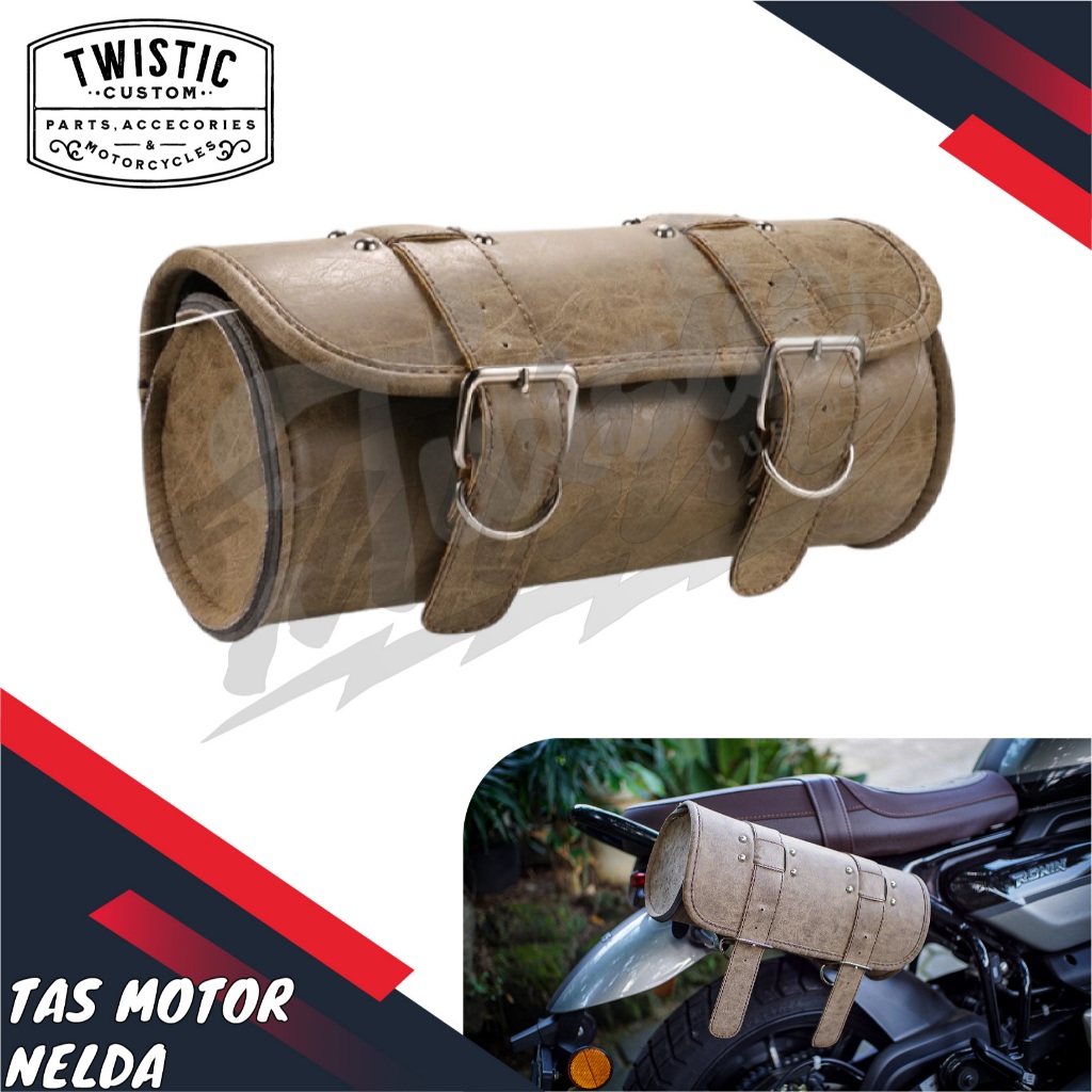 Tas Kulit Sidebag Saddlebag Samping Belakang Depan Nelda Motor Custom