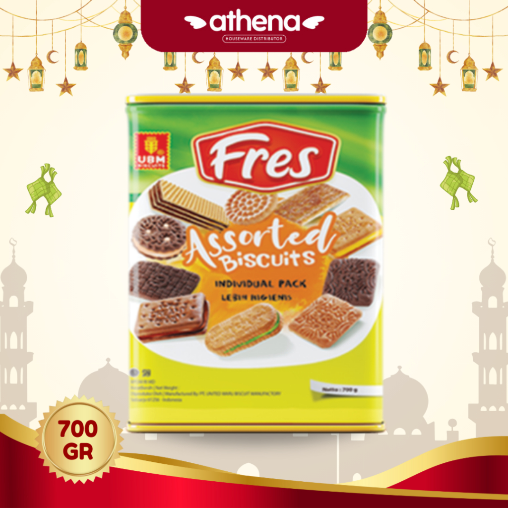 

[UBM] FRES ASSORTED BISKUIT 700 GR / BISKUIT LEBARAN / BISKUIT KALENG MURAH