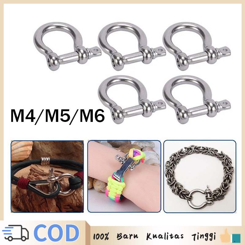 Isi 5 Segel D Shackle Stainless G 304 Stainless Shackle Bow Shackle