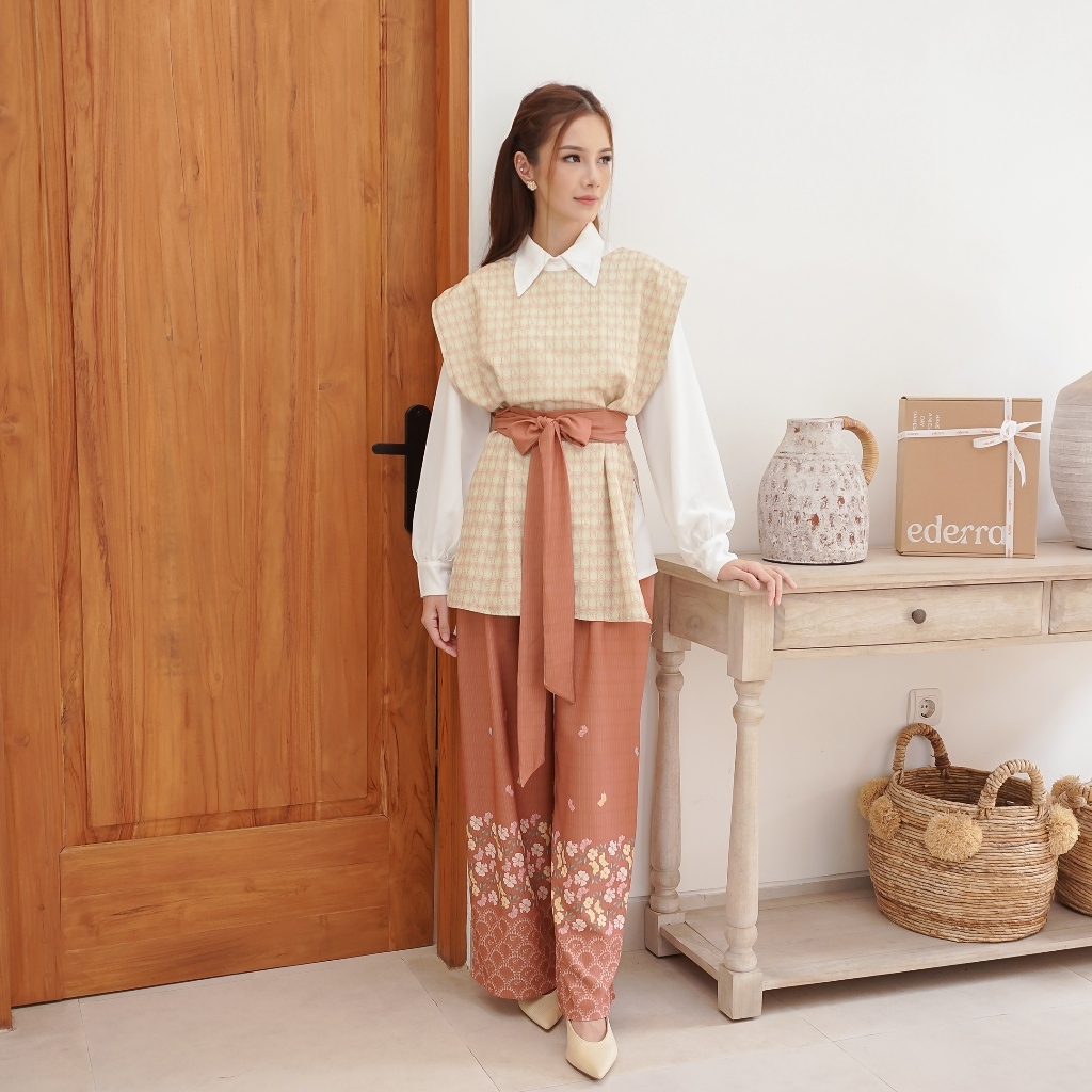 Ederra Setaman Set / Atasan Wanita / Pakaian One Set