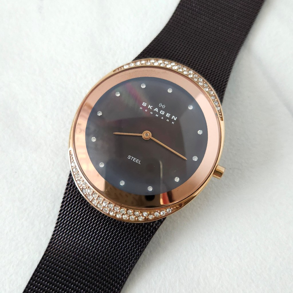 Skagen Mesh Chain Women Wrist watch / Jam Tangan Rantai Pesta Wanita Original Bekas Preloved