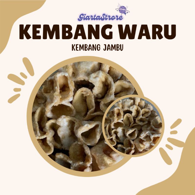 

Kembang Waru/Kembang Jambu Manis Gurih 500gr Cemilan Tradisional