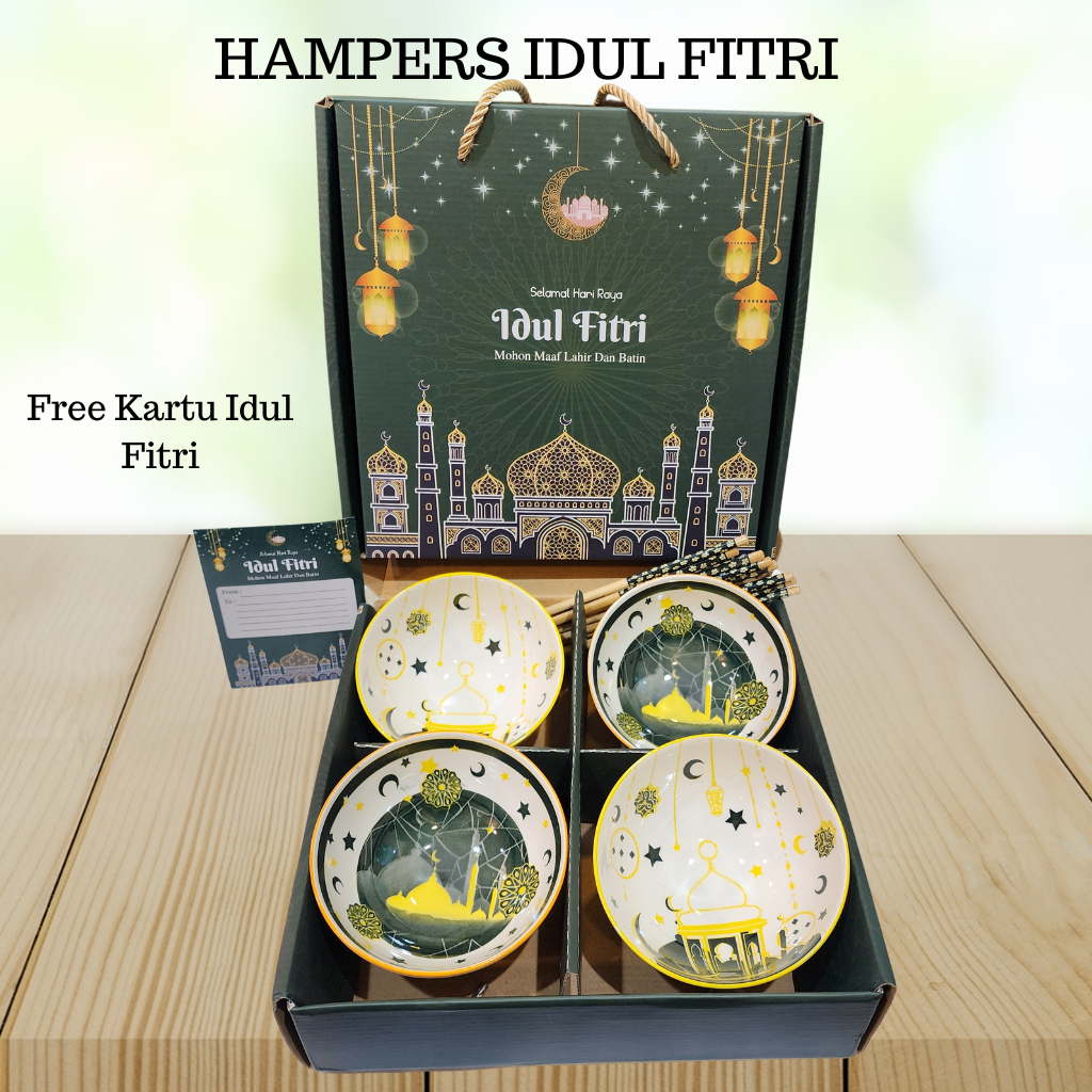 BOXOFSEASON Mangkok Idul FItri Idul Fitri / Hampers Mangkok Motif Lebaran